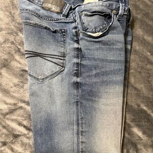 Express Men's Faded Indigo Slim Jeans